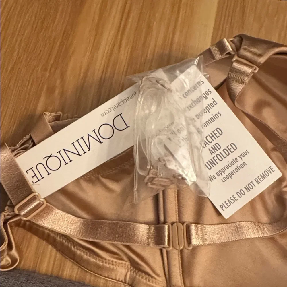Dominique Women's Uma U-Plunge Convertible Strapless Mocha Bra 40C NWT